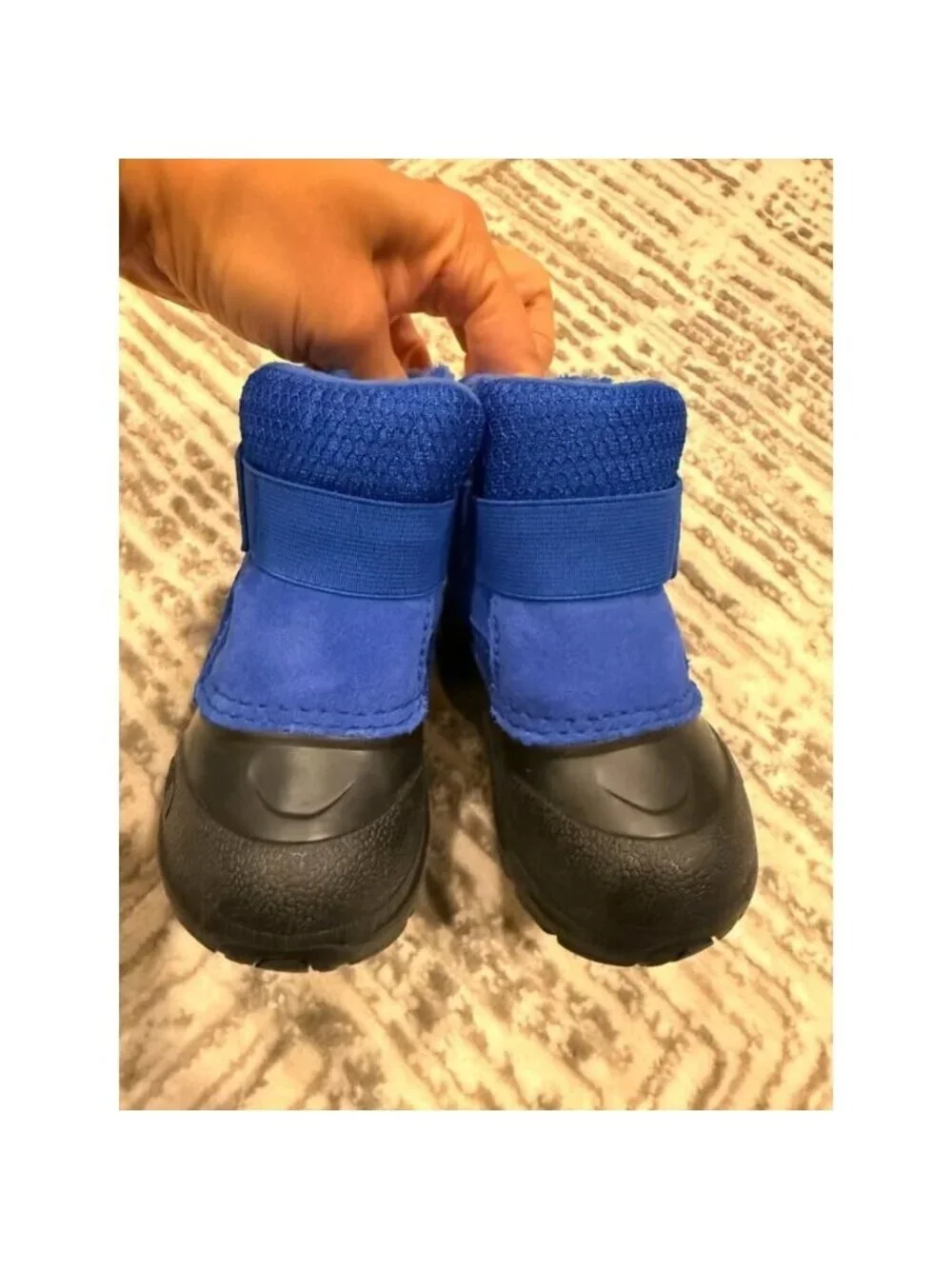 NEW The North Face kid Infant size 6 blue/blk Heatseeker Waterproof boots UNISEX